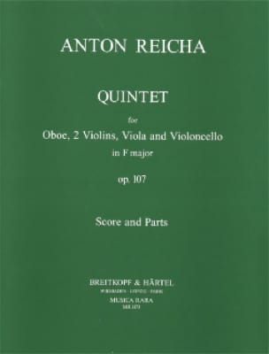 Quintet in F major op. 107 - Score REICHA Partition Grand format