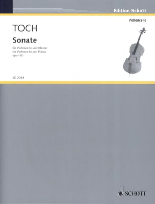 Sonate - Violoncelle Ernst Toch Partition Violoncelle