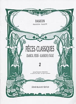 Pièces Classiques Volume 2 - basson Partition Basson