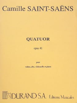 Quatuor op. 41 - Parties SAINT-SAËNS Partition Quatuors