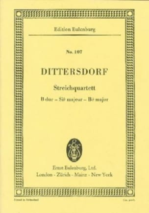 Streich-Quartett B-Dur - Carl Ditters Von Dittersdorf - Partition