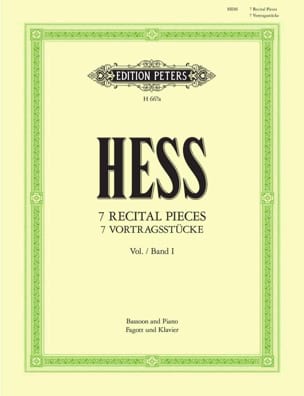 7 Recital Pieces - Bd. 1 - Basson Willy Hess Partition Basson