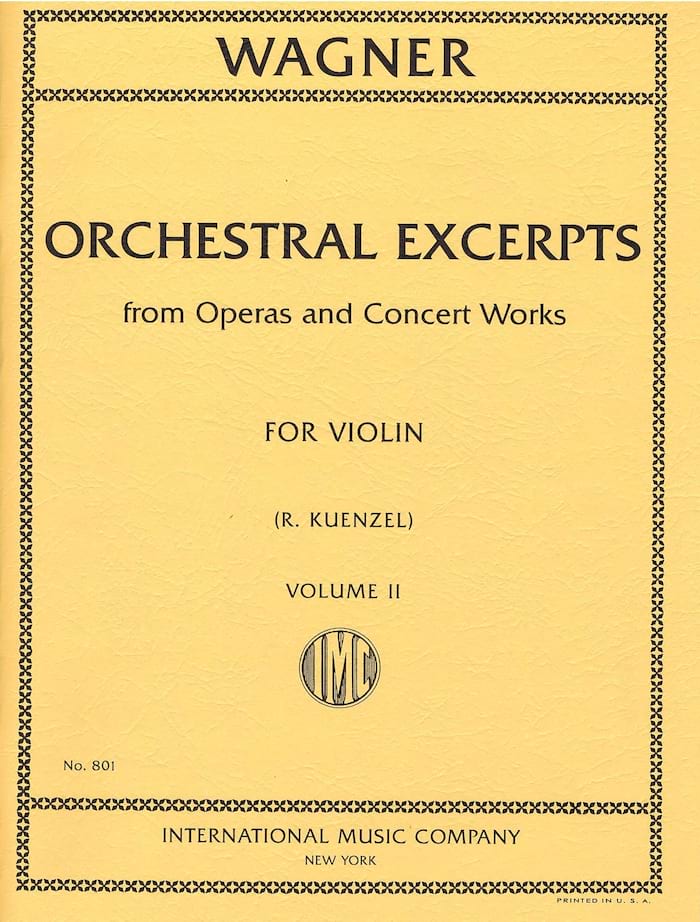 Orchestral excerpts - Vol 2 - Violin - WAGNER - Partition