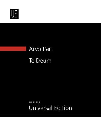Te Deum New study score - PÄRT - Partition - Petit format