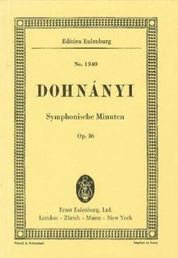 Symphonische Minuten, op. 36 DONHANYI Partition Petit format