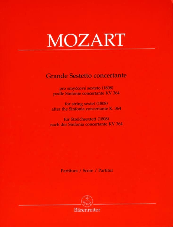 Grande Sestetto Concertante - Partitur MOZART Partition Grand format
