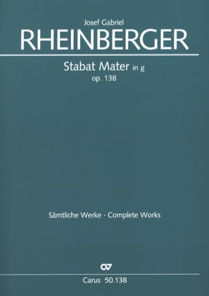 Stabat Mater g-Moll op. 138 - Partitur - RHEINBERGER - Partition