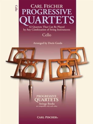 Progressive quartets for strings Gazda Doris Partition Violoncelle
