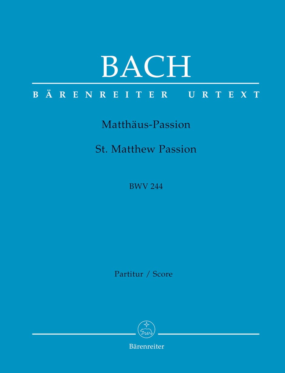 Passion selon St-Matthieu - Score BACH Partition Grand format