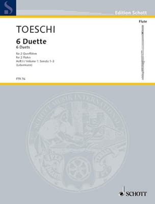 6 Duette Heft 1 - 2 Flöten - Carl Joseph Toeschi - Partition