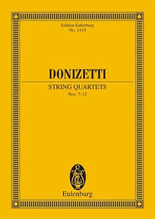 String Quartets N°7-12 DONIZETTI Partition Petit format