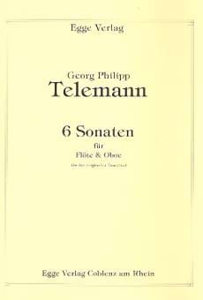 6 Sonaten - Flöte und Oboe TELEMANN Partition Flûte traversière