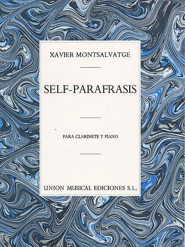 Self-Parafrasis Xavier Montsalvatge Partition Clarinette