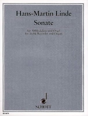 Sonate - Altblockflöte Und Orgel - Hans-Martin Linde - Partition
