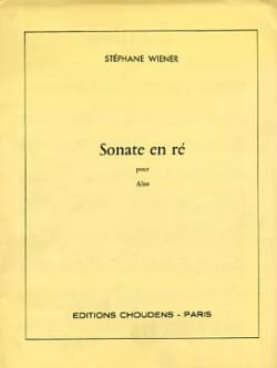 Sonate en ré Stéphane Wiener Partition Alto