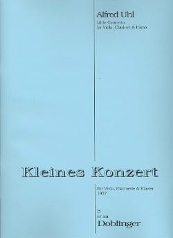 Kleines Konzert - Viola Klarinette Klavier Alfred Uhl Partition Trios