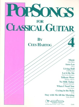 Pop Songs For Classical Guitar Volume 4 Cees Hartog Partition Guitare