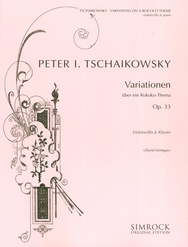 Variationen über ein Rokoko-Thema op. 33 - TCHAIKOVSKY - Partition