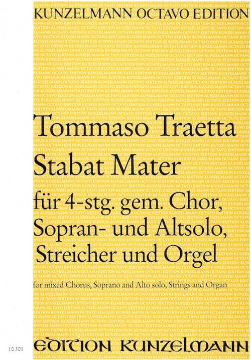 Stabat Mater - Partitur - Tommaso Traetta - Partition - Grand format