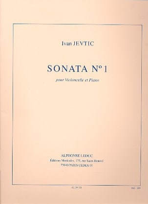 Sonata N°1 Ivan Jevtic Partition Violoncelle
