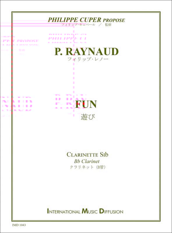 Fun Philippe Raynaud Partition Clarinette