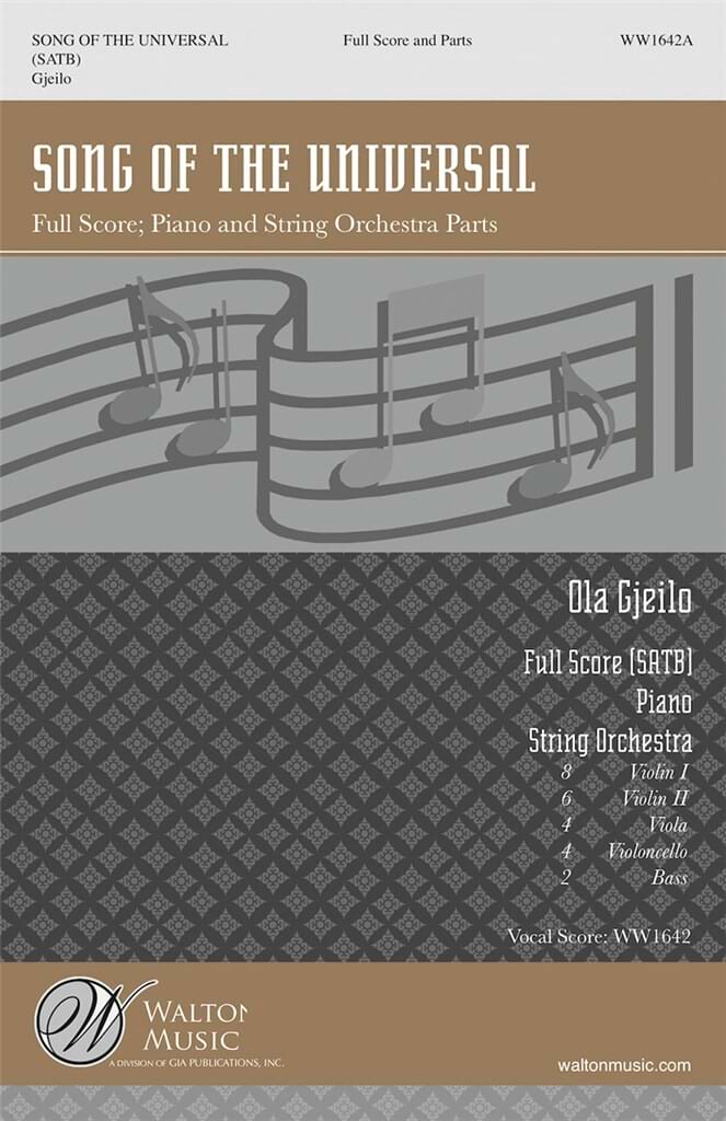Song Of The Universal - SCORE and PARTS - Ola Gjeilo - Partition