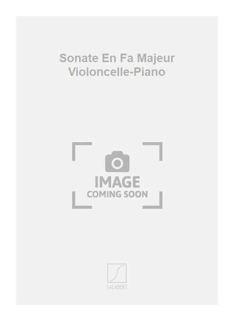 Sonate en fa Guillaume Lekeu Partition Violoncelle