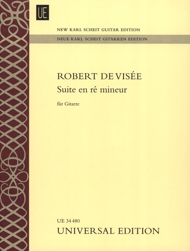 Suite En Ré Mineur Robert de Visée Partition Guitare