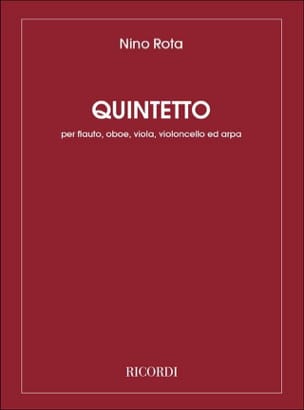 Quintetto - Flauto oboe viola cello arpa ROTA Partition Quintettes