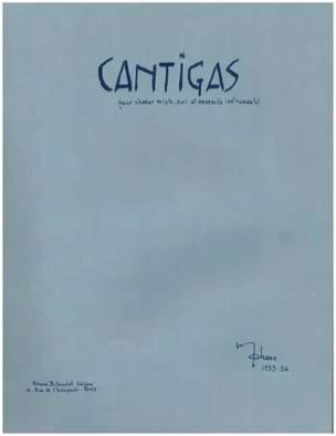 Cantigas - Score Maurice Ohana Partition Grand format