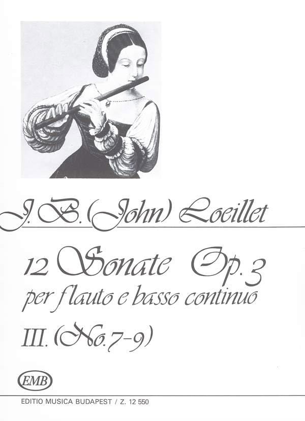 Sonates Opus 3 Vol 3 - Jean-Baptiste (John) de Londres Loeillet