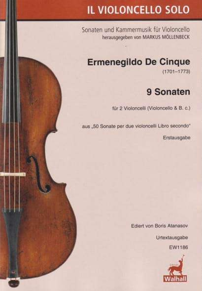 9 Sonates - 2 Violoncelles Cinque Ermenegildo De Partition Violoncelle