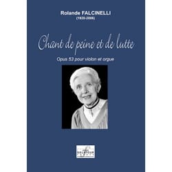 Feuillez l'ouvrage Chant de Peine et de Lutte - Rolande Falcinelli - Partition - Violon