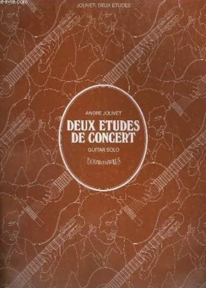 2 Etudes De Concert Pour Guitare André Jolivet Partition Guitare