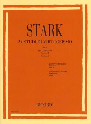 24 Studi Di Virtuosismo Op. 51 Stark Robert Partition Clarinette