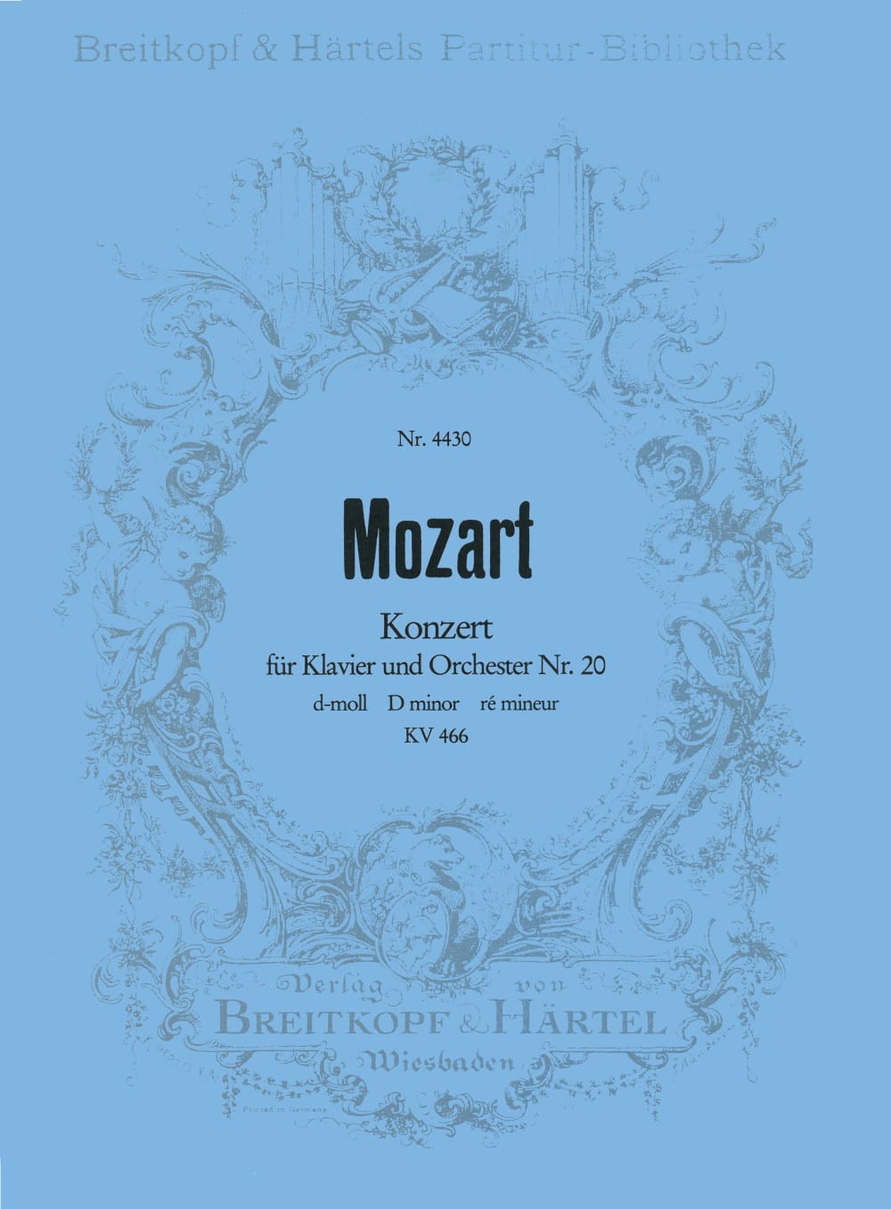 Klavierkonzert Nr. 20 d-moll KV 466 - Partitur - MOZART - Partition