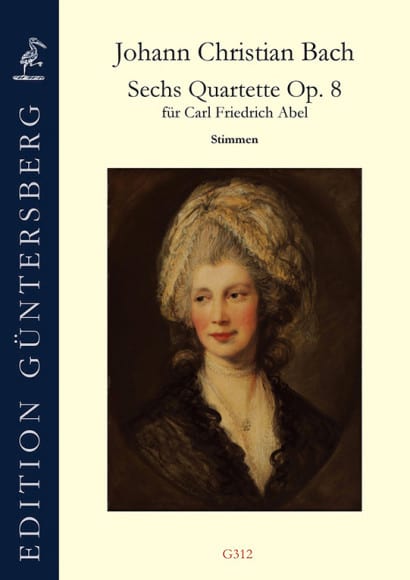 6 Quatuors, op. 8 - Stimmen Johann Christian Bach Partition