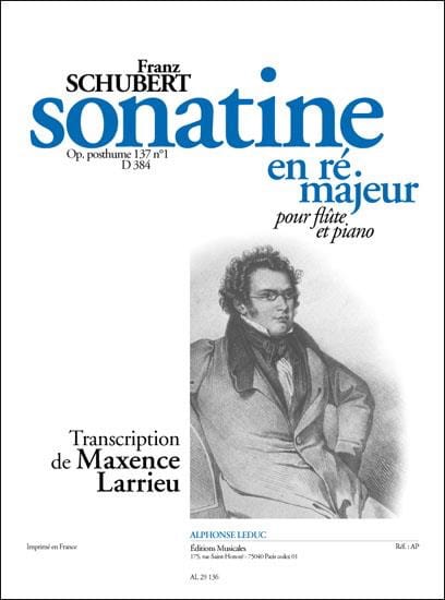 Sonatine ré majeur op. posth. 137 n° 1 D. 384 - Flûte piano - SCHUBERT