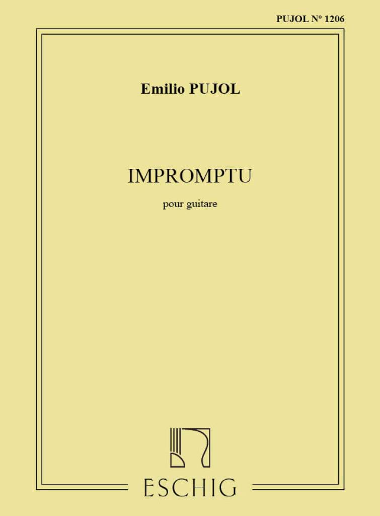 Impromptu Emilio Pujol Partition Guitare