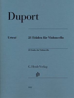 21 Etudes pour Violoncelle Jean Louis Duport Partition Violoncelle