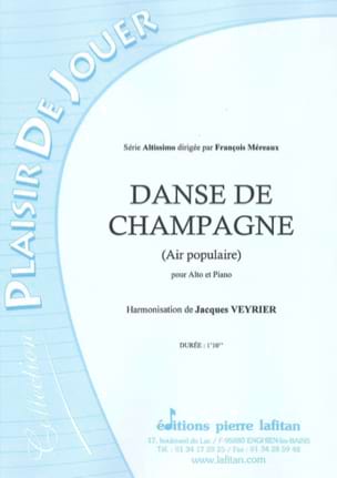 Danse de Champagne Jacques Veyrier Partition Alto