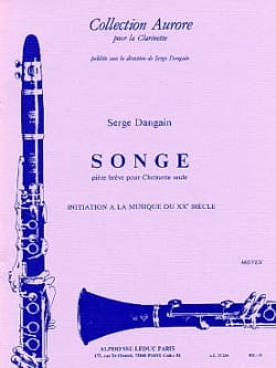 Songe Serge Dangain Partition Clarinette