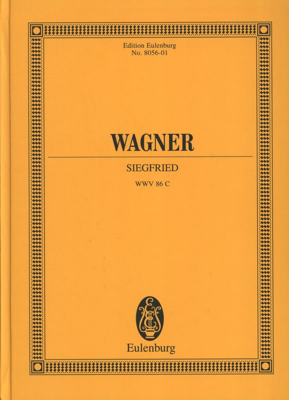 Siegfried, Opéra WAGNER Partition Grand format