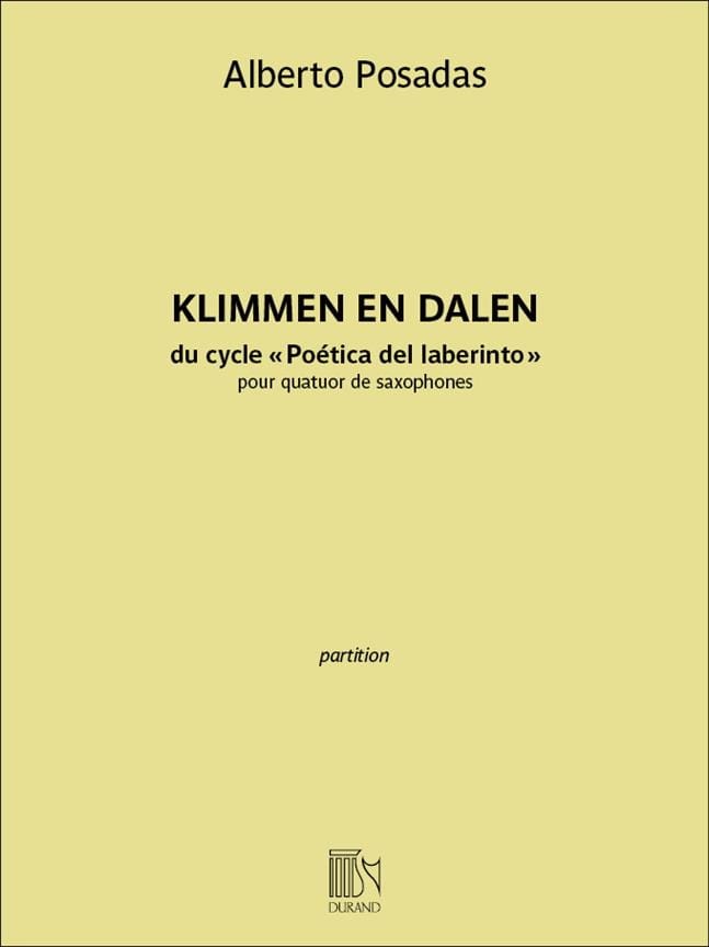 Klimmen en Dalen - Conducteur Alberto Posadas Partition Grand format