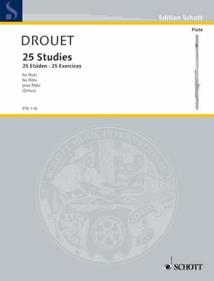 25 Etüden - Flöte Louis Drouet Partition Flûte traversière