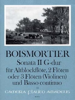 Sonata Nr. 2 G-Dur - Altblockflöte 2 Flöten u. BC - BOISMORTIER