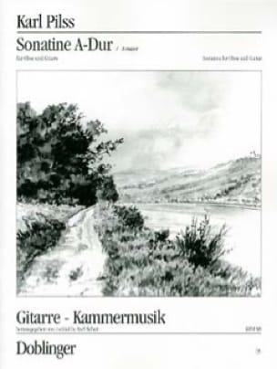 Sonatine A-Dur - Oboe u. Gitarre Karl Pilss Partition Duos