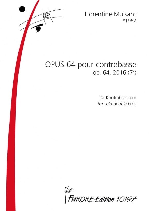 OPUS 64 pour Contrebasse Florentine Mulsant Partition Contrebasse