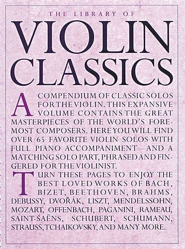 The Library of Violon Classics Library Partition Violon