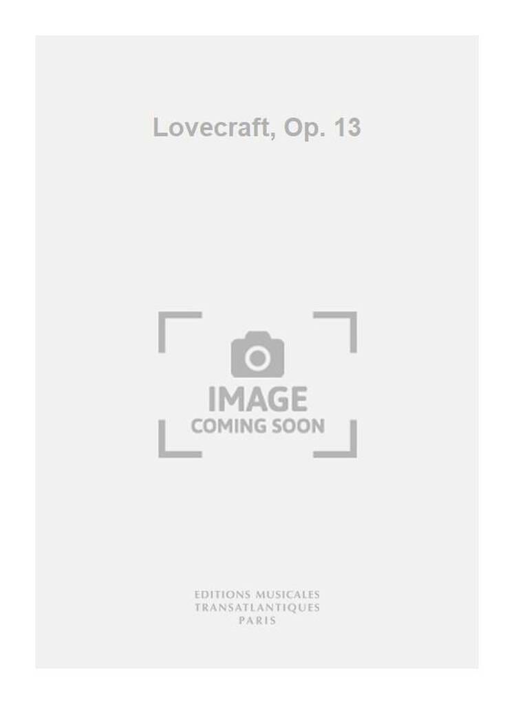 Lovecraft, op. 13 - Orchestre Claude Ballif Partition Grand format